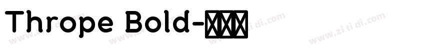 Thrope Bold字体转换